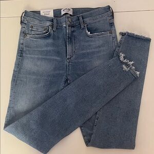 NWT Agolde 27 Women's Light Blue Skinny Jeans